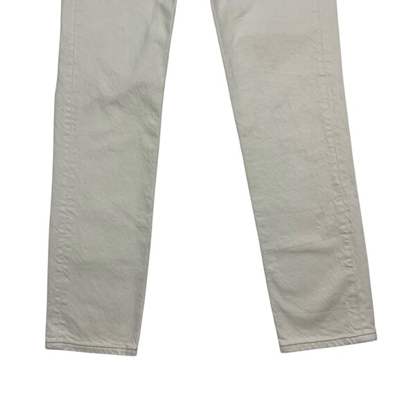 Reformation Cynthia High Rise Straight Jeans 24 Bone Cream Denim Button Fly - Picture 10 of 13